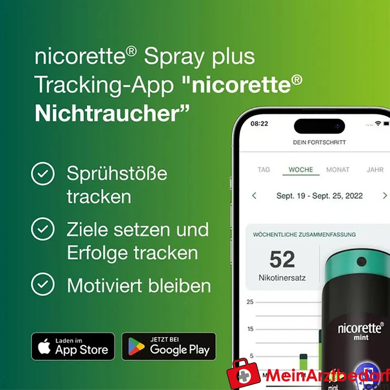 Nicorette Fruit & Mint Nikotinspray 1 mg/Sprühstoß 2 Stück