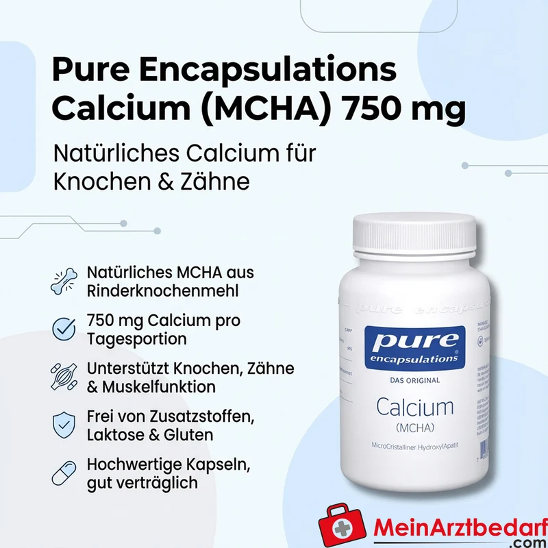 Pure Encapsulations Calcium (MCHA) 750 mg Kapseln 90 Stück