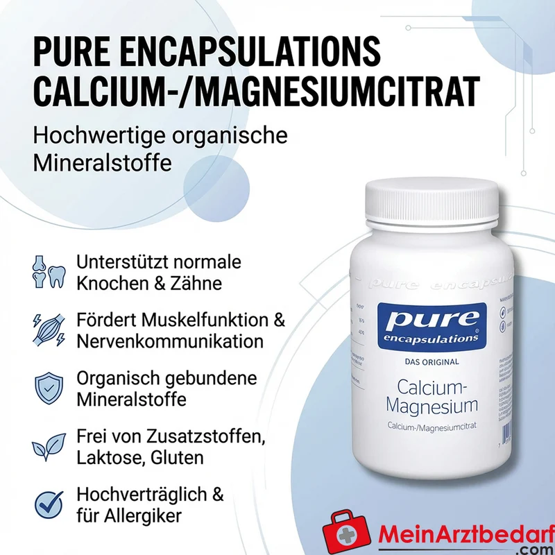 Pure Encapsulations Calcium-/Magnesiumcitrat Kapseln 90 St.