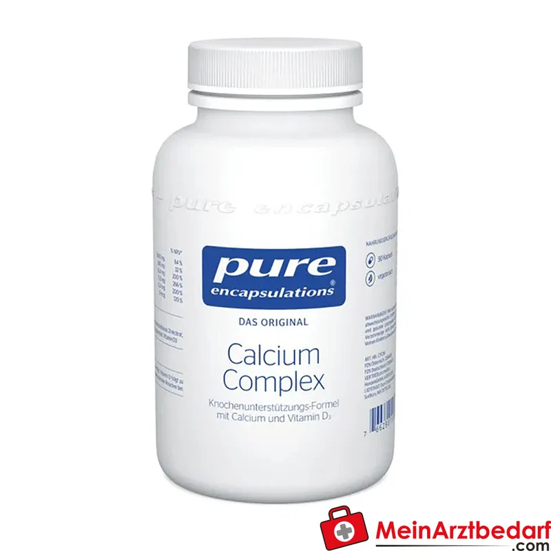 Pure Encapsulations Calcium Complex Calcium‑citrat 520 mg + Vitamin D3 240 I.E. Kapseln 90 Stück