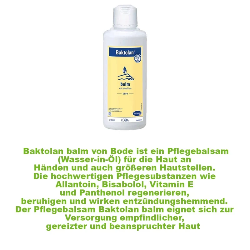 Baktolan balm, Pflegebalsam von Bode für beanspruchte Haut, 350 ml