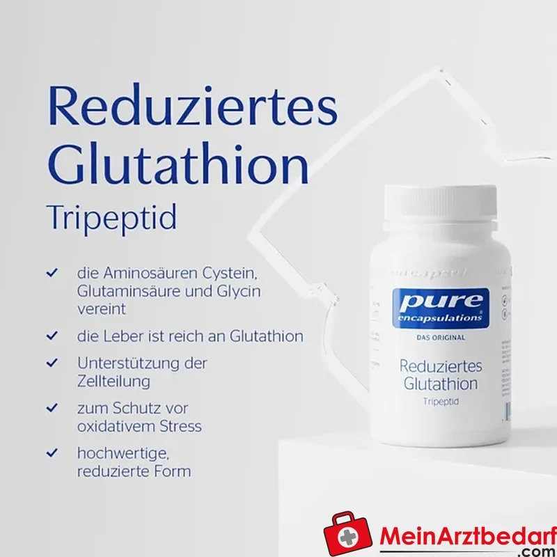 Pure Encapsulations Reduziertes L-Glutathion 100 mg Kapseln 60 Stück