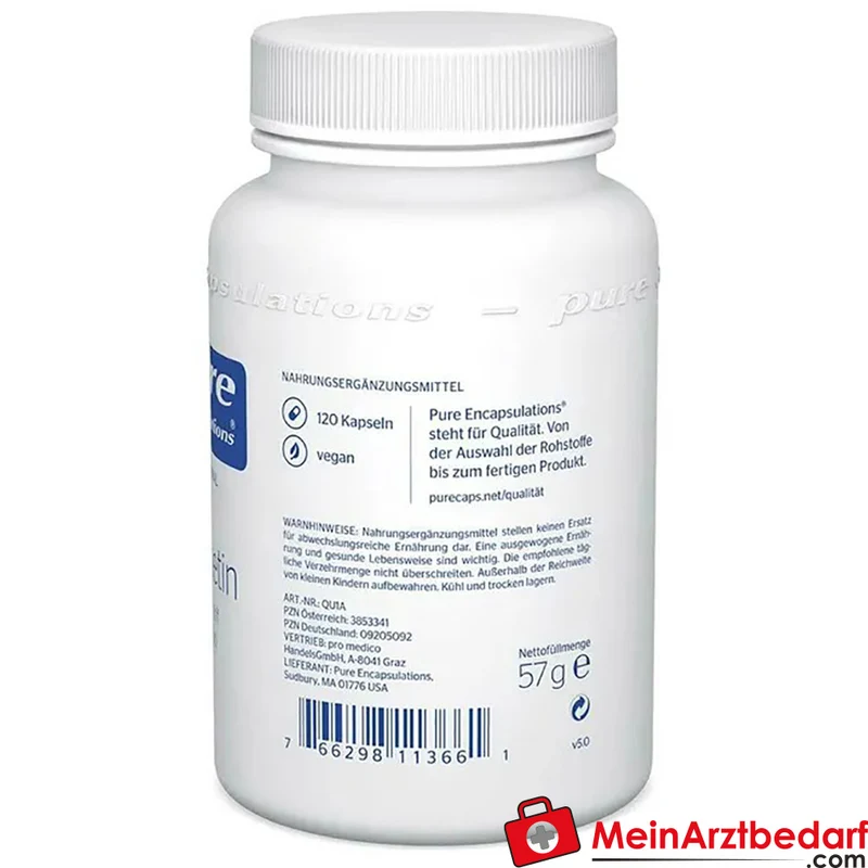Pure Encapsulations Haut‑Haare‑Nägel Kapseln Biotin 1250 µg Zink 10 mg CoQ10 30 mg 180 Kapseln