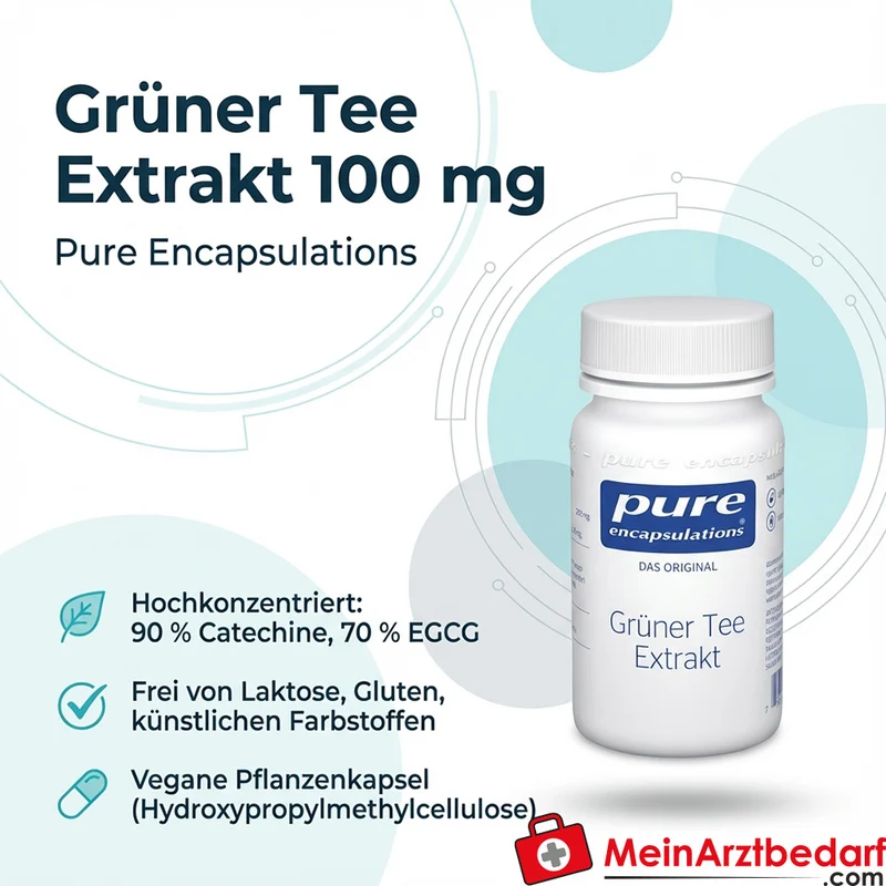 Pure Encapsulations Grüner Tee Extrakt 100 mg Kapseln 60 Stück