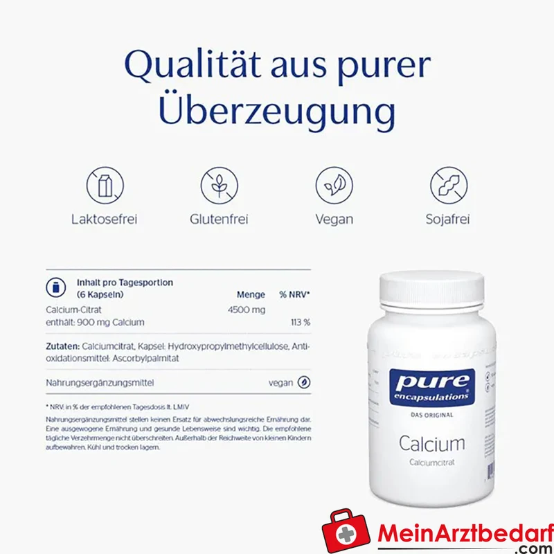 Pure Encapsulations Calciumcitrat 900 mg Kapseln 180 Stück