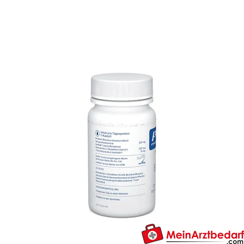 Pure Encapsulations Brokkoli Plus Kapseln 250 mg Brokkolisprossen / 250 mg Glutathion / 15 mg Resveratrol 30 St