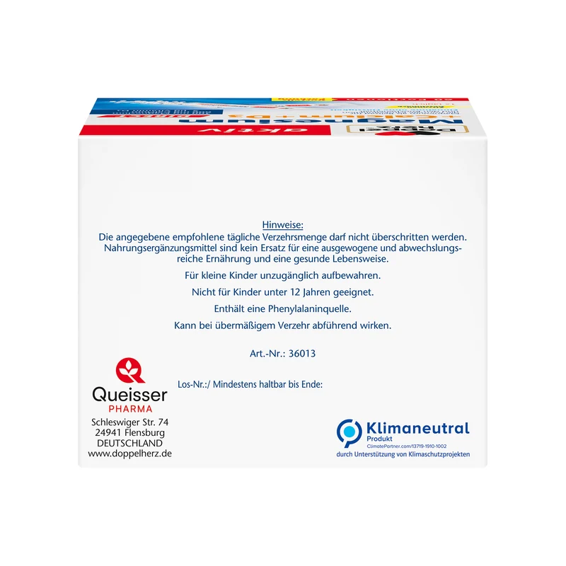 Doppelherz aktiv Magnesium + Calcium + Vitamin D3, 60 Portionen