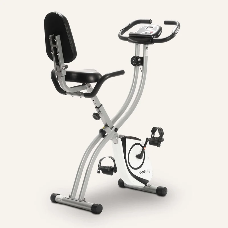 Klappbarer Heimtrainer (S-Bike) mit Rückenlehne