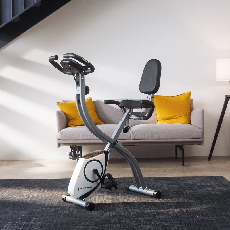 Klappbarer Heimtrainer (S-Bike) mit Rückenlehne