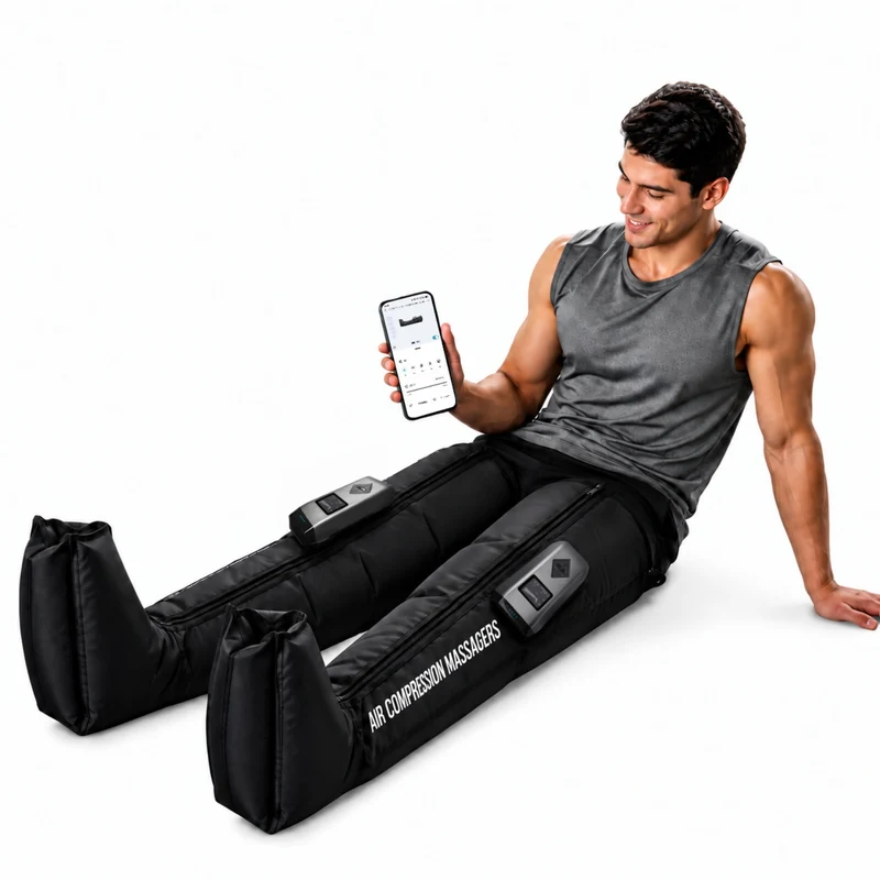 Kabellose Kompressionsstiefel mit App
