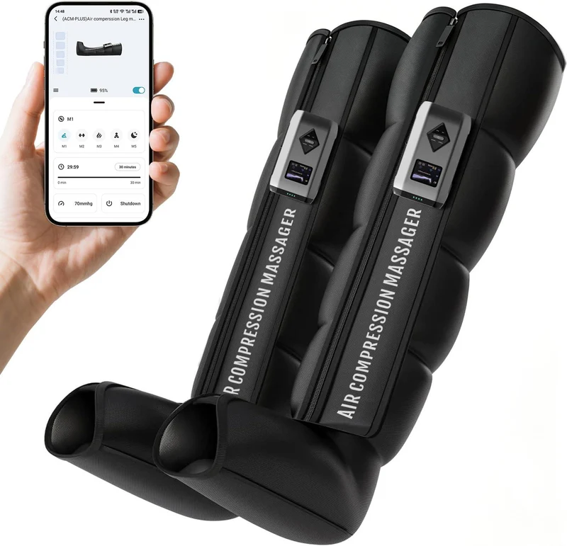 Kabellose Kompressionsstiefel mit App