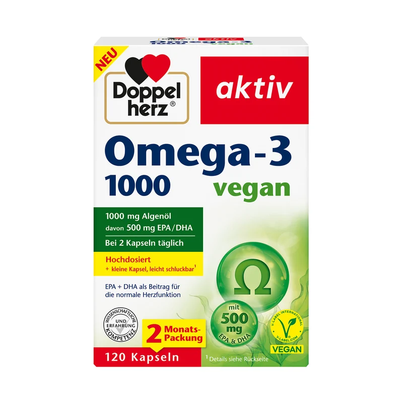 Doppelherz aktiv Omega-3, 1000 vegan in versch. Varianten
