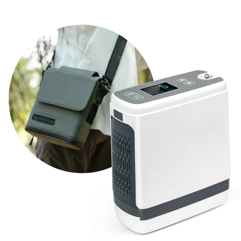 Tragbarer Sauerstoffkonzentrator mit O2-Monitor