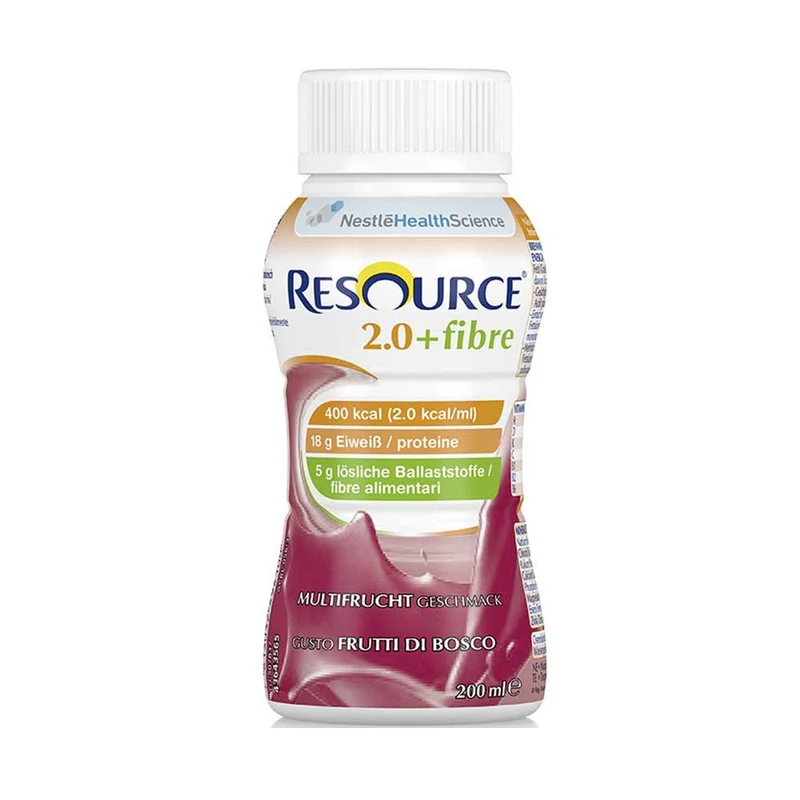 Nestle Resource 2.0 plus Fibre Trinknahrung, 200ml, 4/24 St, Sorten