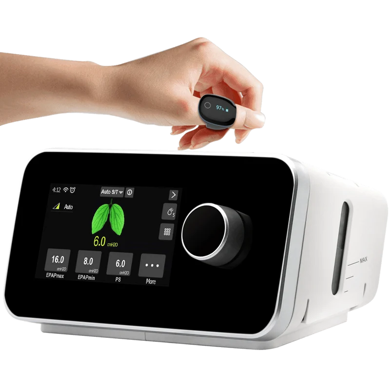 Automatisches BiPAP-Gerät + O2Ring