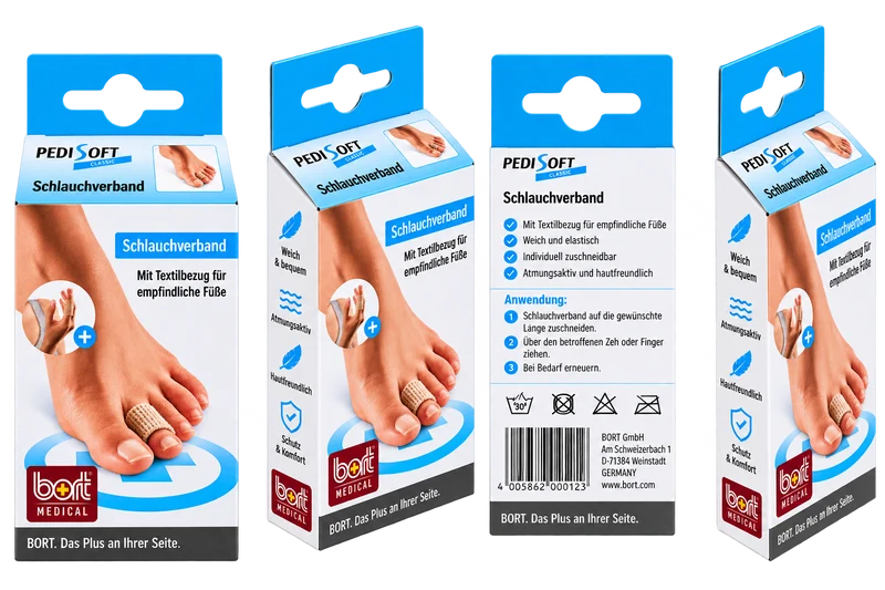 Bort TexLine Finger Zeh Schlauchverband Druckentlastung zuschneidbar Gelüberzug