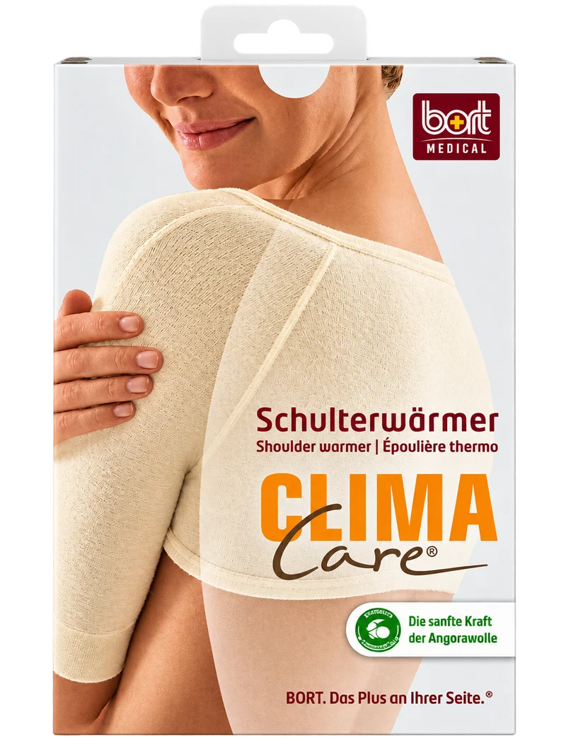 ClimaCare® Schulterwärmer von Bort, Baumwolle+Angora, weiß, versch. Gr