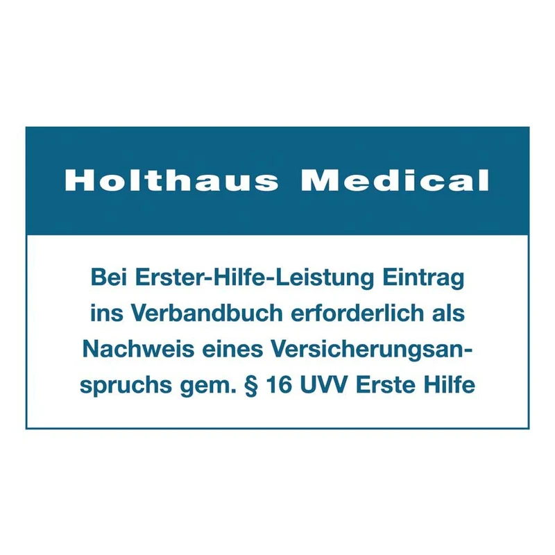 Holthaus Medical Aufkleber Eintrag Verbandbuch, 60x100 mm