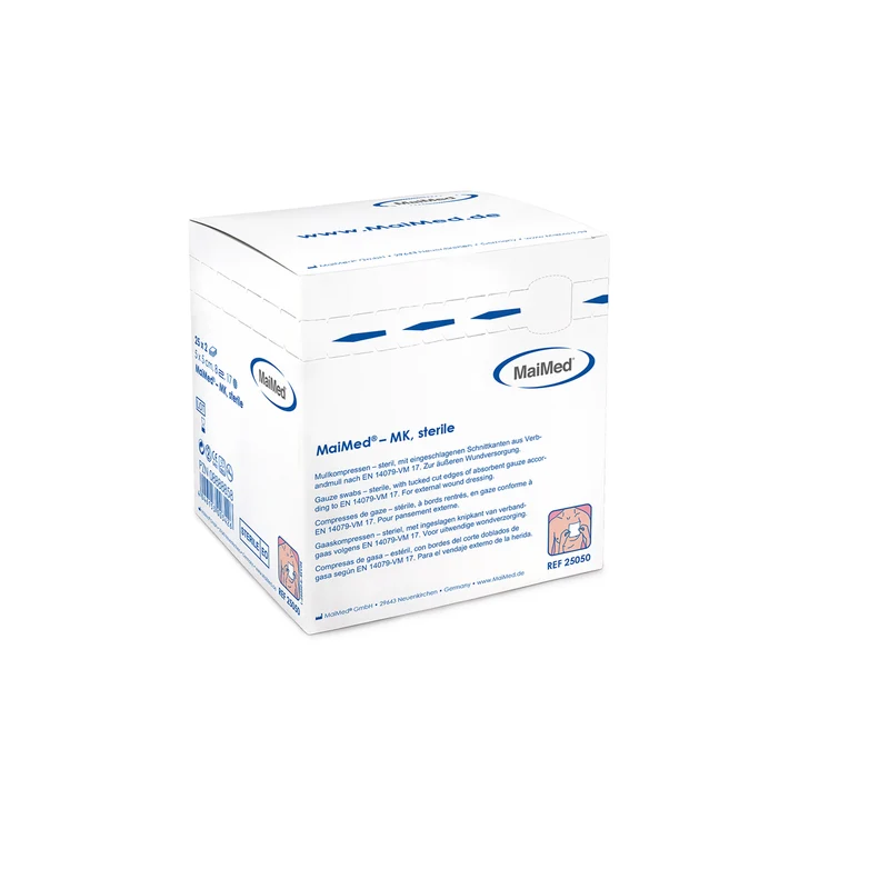 MaiMed Mullkompressen, steril, 10x20cm, 12-fach, 50 St.