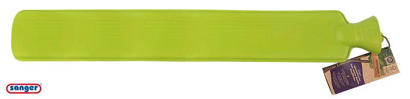Sänger FSC LONGI Gummi-Wärmflasche, grün beidseitig glatt für intensive, schnelle Wärme