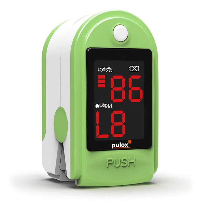 Pulox Finger-Pulsoximeter PO-100, mit LED-Anzeige, Grün