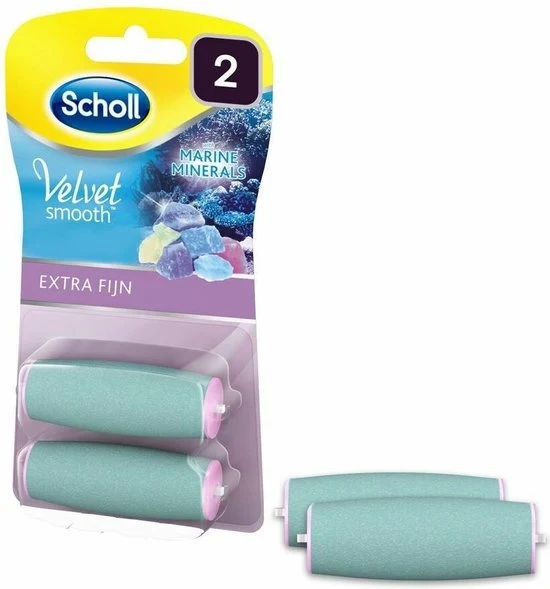 Scholl Velvet Smooth - Navulling Eeltverwijderaar - Extra Fijn - Voetvijl - 2 Stuks