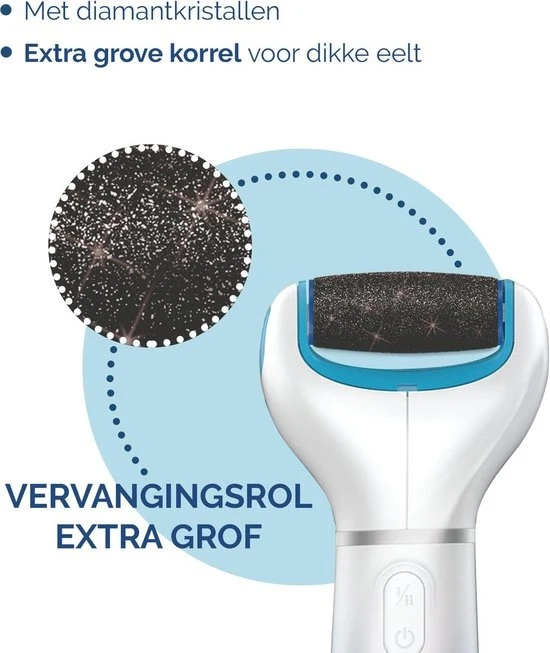 Scholl Velvet Smooth Extra Grof Voetvijl - 2 Stuks - Vervangingsrollers Elektische Eeltverwijderaar - Eeltvijl - Eeltrasp