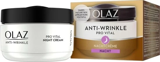 Olaz Anti-Wrinkle - Pro Vital - Hydraterende Nachtcrème