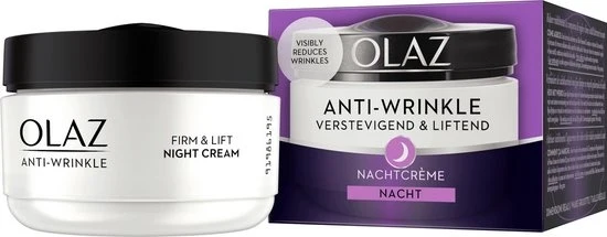 Olaz Anti-Wrinkle - Verstevigend en Liftend - Hydraterende Nachtcrème