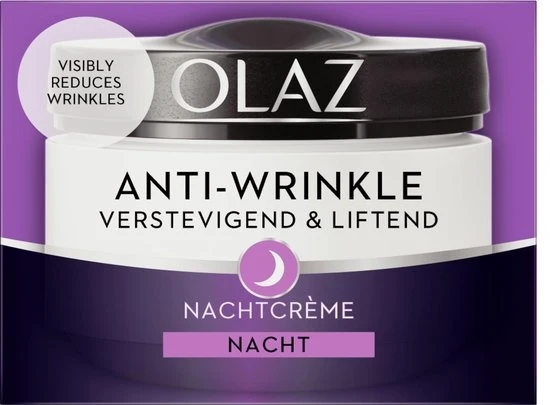 Olaz Anti-Wrinkle - Verstevigend en Liftend - Hydraterende Nachtcrème