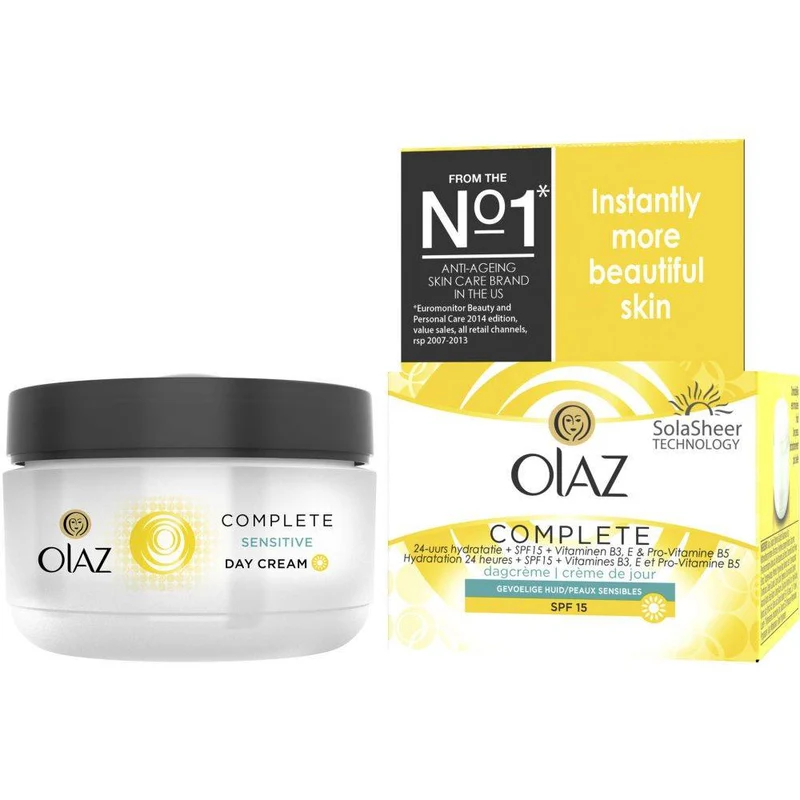 Olaz Complete Dagcrème Gevoelige Huid SPF 15 50 ml