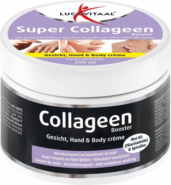 Lucovitaal Hand en Body Crème Collageen - 250 ml
