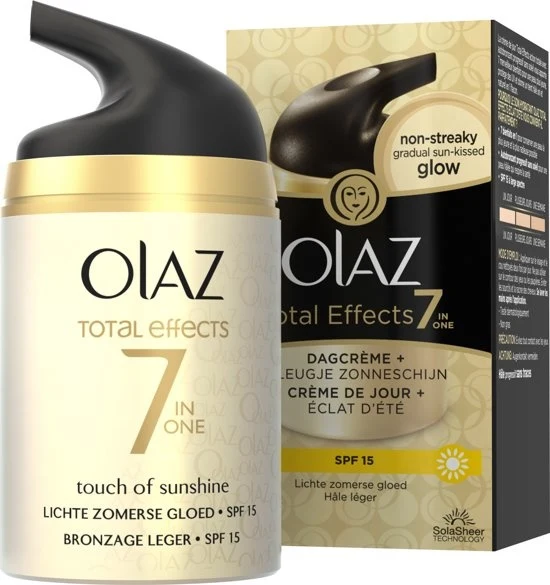 Total Effects Zelfbruiner SPF12 - 50ml - 7in1 Hydraterende Dagcrème