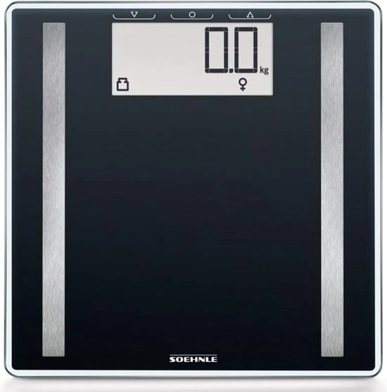 Soehnle Shape Sense control 100 - Personenweegschaal - Digitaal - Zwart