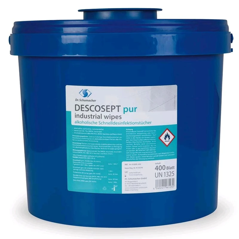 Descosept Pur Industrial Wipes, Desinfektionstücher mit / ohne Spender