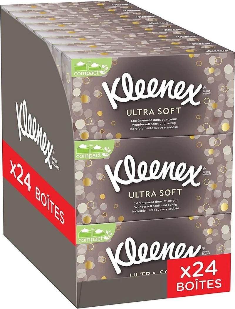 Kleenex Ultrasoft Tissues 24 boxen a72 tissues