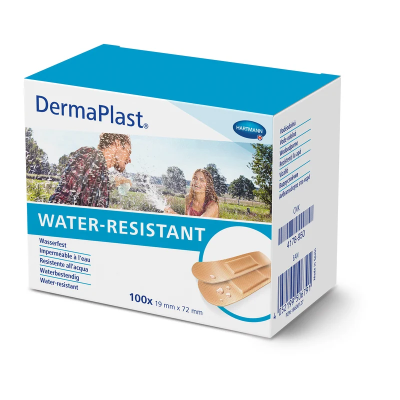 Hartmann DermaPlast® WATER-RESISTANT 19 x 72 mm, 1 Faltschachtel, 100 Stück