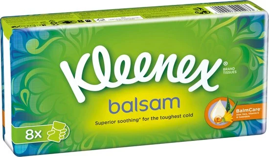 Kleenex Balsam zakdoeken 8 pakjes