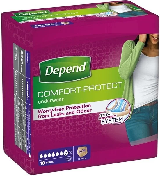 Pants Incontinentie - vrouwen - Normal - maat S/M - 10 stuks - incontinentie broekje