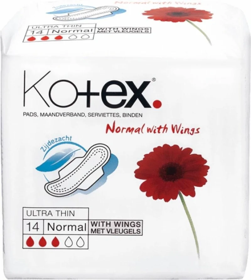 Kotex Ultra Thin Normal mey vleugels - Maandverband - 14 st