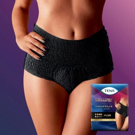 Silhouette Plus High Waist - Zwart L -