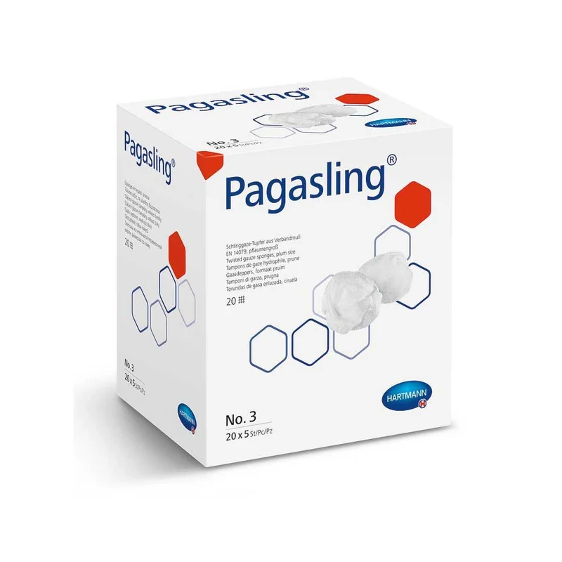 Hartmann Pagasling Schlinggazetupfer, sterile Tuper, Größe 3 - 5