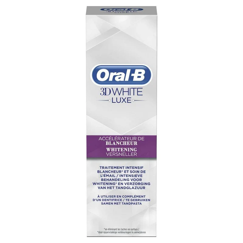 Oral-B Tandpasta 3DWhite Luxe Whitening Versneller 75 ml
