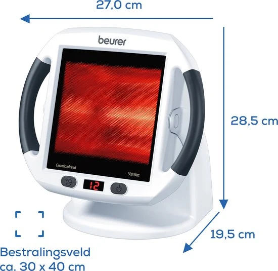 Beurer IL 50 Infraroodlamp - XL Bestralingsoppervlak 30 x 40 cm
