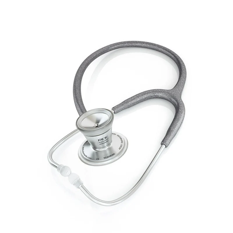 ProCardial® Titan Erwachsenen Kardiologie Stethoskop + Etui - Grau Glitzer