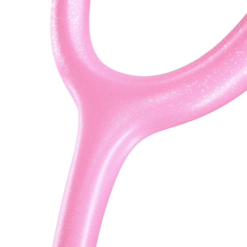 ProCardial® Titan Erwachsenen Kardiologie Stethoskope + Etui - hellrosa Glitzer/Kaleidoskop