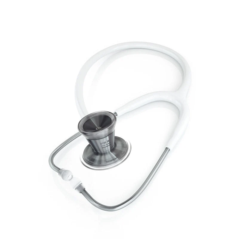 ProCardial® Titan Kardiologie Stethoskop Weiß/Metalika