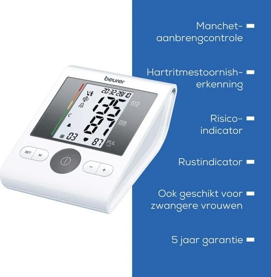 Beurer BM 28 Bloeddrukmeter bovenarm - Manchet 22 tot 42 cm