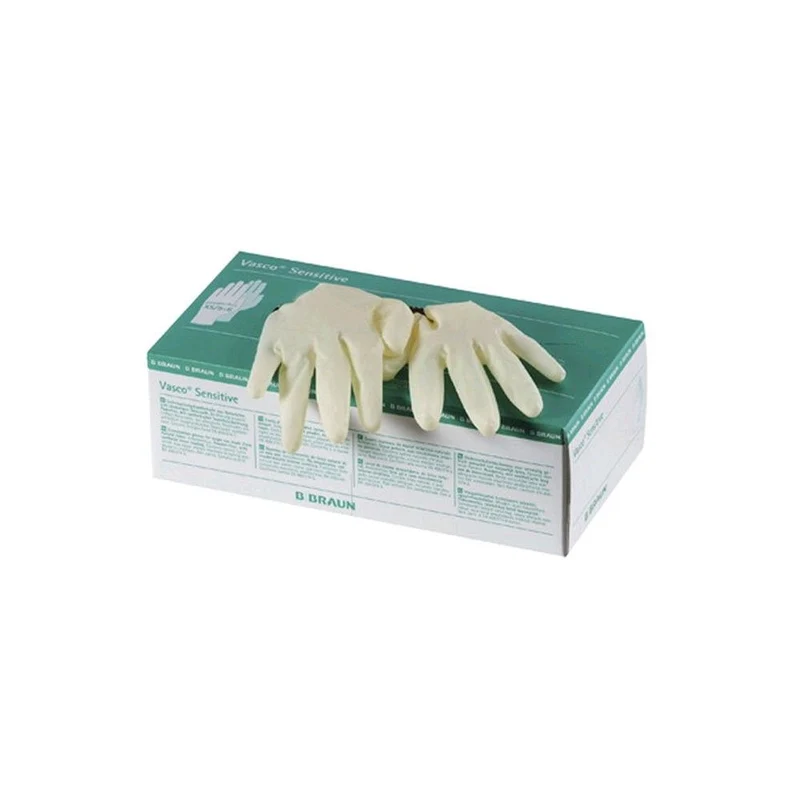 Vasco Sensitive Naturlatex Handschuhe von B. Braun, puderfrei