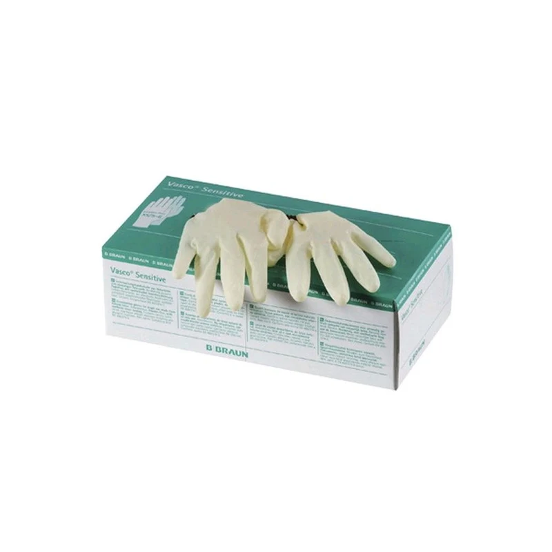 Vasco Sensitive Naturlatex Handschuhe von B. Braun, puderfrei